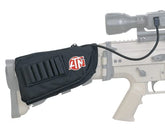 Close-up of ATN Power Weapon Kit showing water seal and buttstock pouch